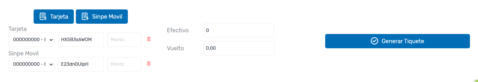 metodos de pago Facturación Ultrarrápida en Costa Rica: Tiquete Electrónico al Contado en 1–2 segundos